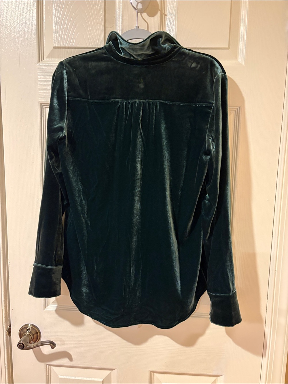 Faherty Legends Dark Green Velvet Button-Down Shirt NWT - Picture 4 of 6